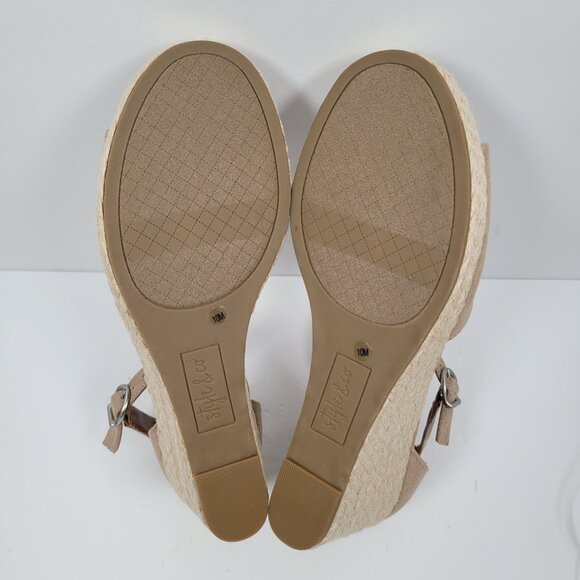 Style & Co Seleeney Women's Light Taupe Wedge Sandals US Size 10M - Picture 8 of 10